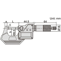İnsize Digital Micrometer 3108-25A - 3