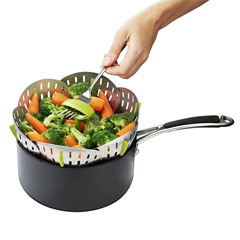 Joseph Joseph Bloom Folding Steam Basket, Stainless Steel - 2