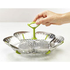 Joseph Joseph Bloom Folding Steam Basket, Stainless Steel - 3
