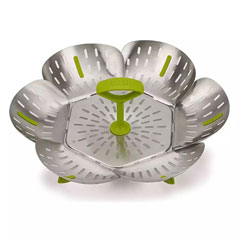 Joseph Joseph Bloom Folding Steam Basket, Stainless Steel - 1