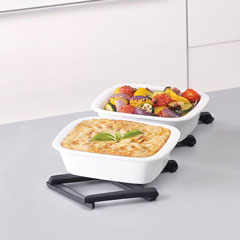 Joseph Joseph Stretch Extendable Silicone Mat, Black - 3