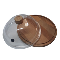 Kamga Smoky KF130 Ahşap Tablalı Fanus - Kamga Smoky