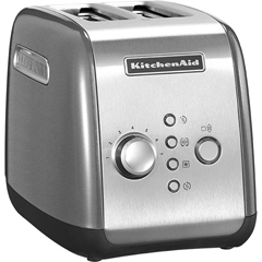KitchenAid 2 Dilim Ekmek Kızartma Makinesi, Contour Silver, 5KMT221ECU - 1