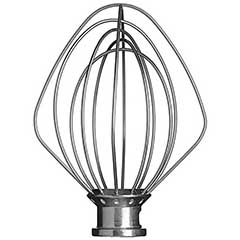 Kitchenaid 5K452WW 4,3 L ve 4,8 L Stand Mikser ile Uyumlu Paslanmaz Çelik Çırpma Teli, Yerli Üretim - Mutbex