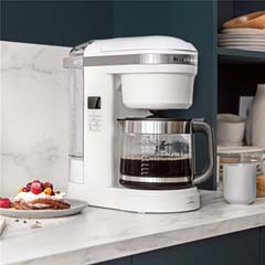 Kitchenaid 5KCM1208EWH Classic Zaman Ayarlı Paslanmaz Çelik Filtreli Potlu 1.7 lt Hazneli 12 Fincan Beyaz Filtre Kahve Makinesi - 4