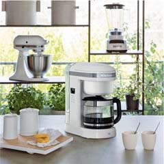 Kitchenaid 5KCM1208EWH Classic Zaman Ayarlı Paslanmaz Çelik Filtreli Potlu 1.7 lt Hazneli 12 Fincan Beyaz Filtre Kahve Makinesi - 5