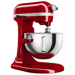 Kitchenaid 5KSM55SXXEER Heavy Duty Stand Mikser, 5,2 Litre, Empire Red - Kitchenaid