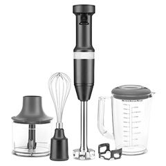 Kitchenaid Aksesuarlı El Blenderı, 5KHBV83EBM, Black Matte 