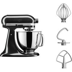 KitchenAid Artisan 4,8 L Stand Mikser, Onyx Black, 5KSM125EOB - 2