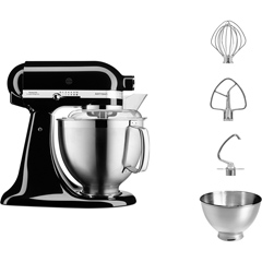 Kitchenaid Artisan 4,8 L Stand Mikser, Onyx Black, 5KSM185PSEOB - 2