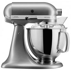 KitchenAid Artisan 4,8 L Stand Mikser, Contour Silver, 5KSM175PSECU 