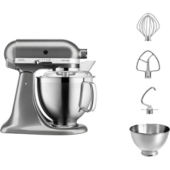 Kitchenaid Artisan 4.8 L Stand Mixer - 5KSM185PS, Gray - 2