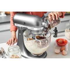 Kitchenaid Artisan 4.8 L Stand Mixer - 5KSM185PS, Gray - 4