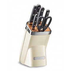 KitchenAid Bloklu Bıçak Seti Almond Cream - KKFMA07AC - Kitchenaid