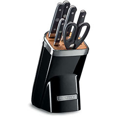 KitchenAid Bloklu Bıçak Seti Onyx Black- 7 Parça -OB - KKFMA07OB - Kitchenaid
