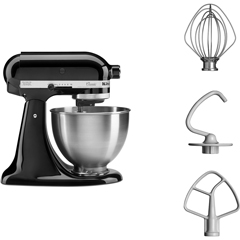 KitchenAid Classic 4,3 L Stand Mikser, 5K45SS, Siyah - Thumbnail