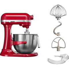 KitchenAid Heavy Duty Mikser, Kırmızı, 6.9 lt - 5KSM7591XEER - Thumbnail