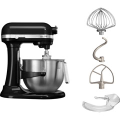 KitchenAid Heavy Duty Mikser, Siyah, 6.9 lt - 5KSM7591XEOB - Thumbnail