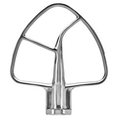 Kitchenaid Paslanmaz Çelik Düz Çırpıcı, 4,3 L Ve 4,8 L Stand Mikser İçin - 5KSM5THFBSS - Thumbnail