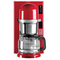 Kitchenaid Pour Over 5KCM0802 Zaman Ayarlı Paslanmaz Çelik Filtreli Potlu 1.18 lt Hazneli 12 Fincan Empire Red Filtre Kahve Makinesi - KitchenAid