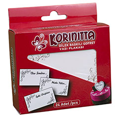 Korinitta Gofret Yazı Plakası, Dilek Baskılı - Beysa