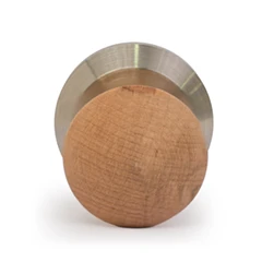 Kumtel Ahşap Ağaç Saplı Tamper, Krom - 4