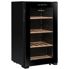 La Sommeliere Service Wine Cabinet, LS36 Black, 36 Bottle Capacity - 3