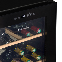 La Sommeliere Service Wine Cabinet, LS36 Black, 36 Bottle Capacity - 2