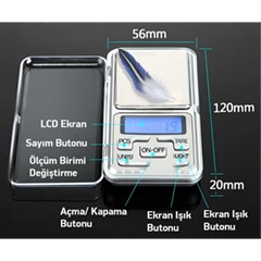 Lante Mh Precision Pocket Scale 200GR - 3