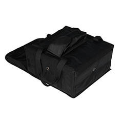 Large Pizza Transport Bag, with POS, 45x45x20 cm, Black - 3