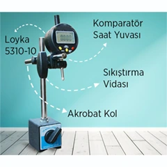 Loyka 5310 Comparator Clock and Magnetic Comparator Stand Set - 2