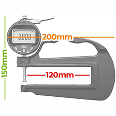 Loyka 5331-10 Wide Mouth Thickness Comparator - 2
