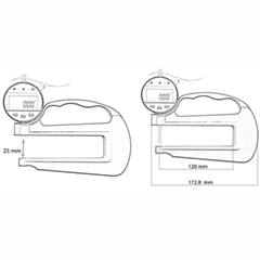 Loyka 5332-25 Wide Mouth Thickness Comparator - 2
