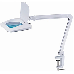 Loyka 6020 Köşeli Lensli Ledli, Masaüstü Büyüteç - 1