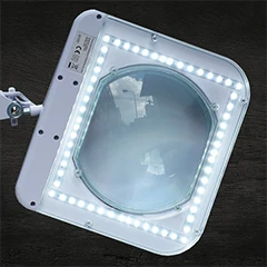 Loyka 6020 Köşeli Lensli Ledli, Masaüstü Büyüteç - 2
