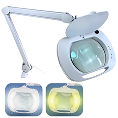 Loyka 6030 Sarı ve Beyaz Led Işıklı, Geniş Mercekli Büyüteç - 1