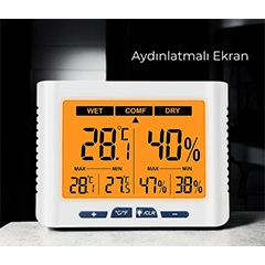 Loyka DTH-150 Geniş Ekranlı Sıcaklık Nem Ölçer - 6