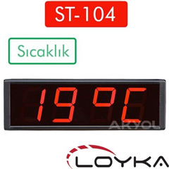 Loyka ST-104 Işıklı Termometre Saat - Loyka