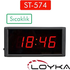 Loyka ST-574 Işıklı Termometre Saat - 1