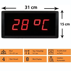 Loyka ST-574 Işıklı Termometre Saat - 2