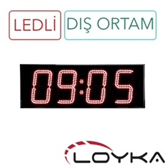 Loyka STN-154 Clock, Humidity, Temperature, 15 cm Text Height - 3