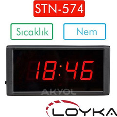 Loyka STN-574 Işıklı Termometre Saat - Loyka