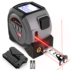 Loyka TP40 Lazer Mesafe Ölçerli Şerit Metre, 40m + 5m - Loyka