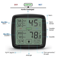 Loyka TST Touch Temperature and Humidity Meter - 4