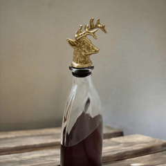 Lsae Studio Geyik Elegance Dekoratif Şişe Stopperi, 4,1x4,1x5,5 cm - LSAE Studio