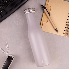 Lurch 240805 Paslanmaz Çelik Termos, Çift Cidarlı, Sızdırmaz, 500 ml, Granit Gri - 2