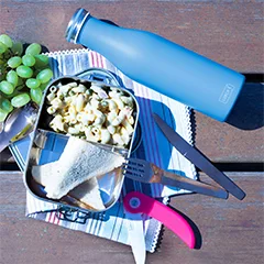 Lurch 240855 Paslanmaz Çelik Termos, Çift Cidarlı, Sızdırmaz, 500 ml, Okyanus Mavisi - Lurch (1)