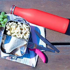 Lurch 240968 Paslanmaz Çelik Termos, Çift Cidarlı, Sızdırmaz, 750 ml, Mercan Pembesi - Lurch (1)