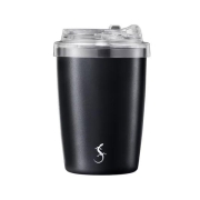 Lurch 270983 Coffee-To-Go Paslanmaz Çelik Termos, Çift Cidarlı, 300 ml, Mat Siyah - Lurch 