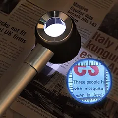 LYK 10X3L Led Aydınlatmalı Pipo Büyüteç - 2
